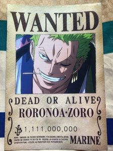 Zoro Wanted Poster