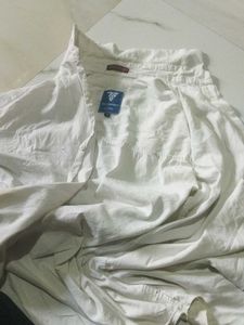 Teamspirit White Button-Down Shirt - L