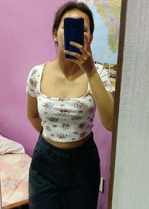 Square Neck Crop Top