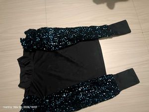 Black Sequin Top