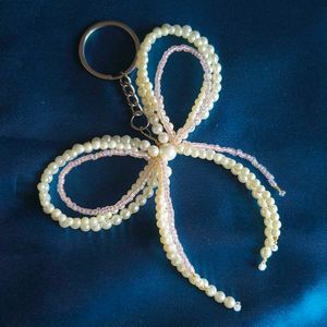 Pearl Bow Keychain