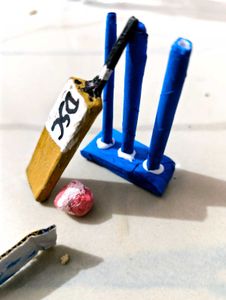 Miniature DSC Cricket Bat Keychain Handmade