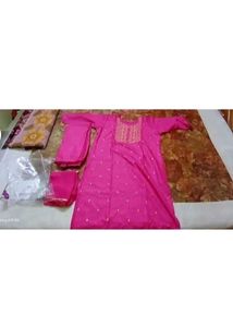 Pink Embroidered Kurta Set