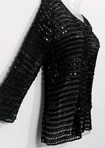 Black Net Top
