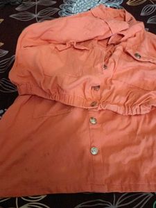 Coral Co ord Button-Down