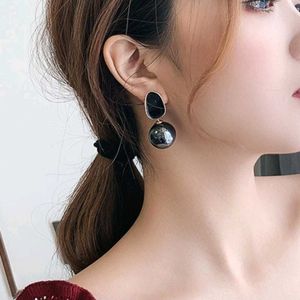 Black Pearl Stud Earrings