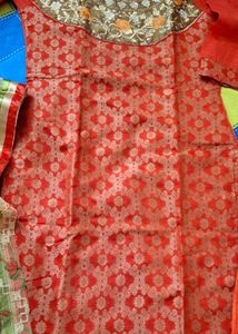 Banarasi top net dupatta set