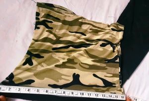 Camo Halter Tank Top With Beautiful Jeans