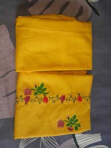 Yellow Embroidered Kurta Set