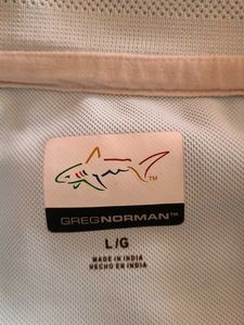 Greg Norman Men&#39;s Light Blue Polo Shirt