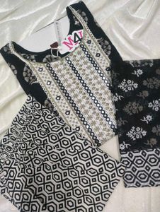 3 Piece Mirror work Kurta Set
