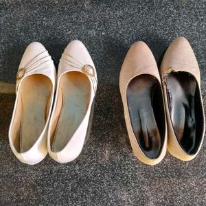 Elegant White Ballerinas