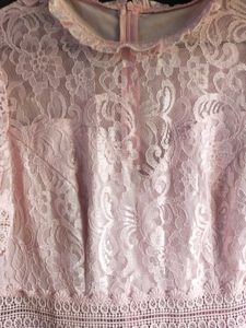 Pink Lace Vintage Dress SAVANA