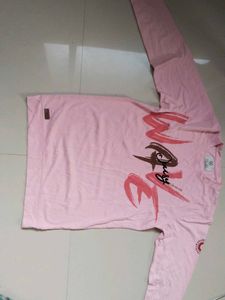 Pink Graphic Print T-shirt