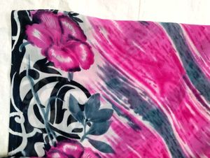 Floral Print Saree