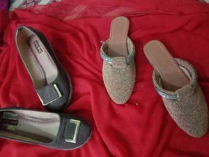 Two Pair Footwear For Women And Girls