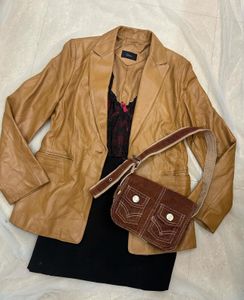 Roem leather blazer