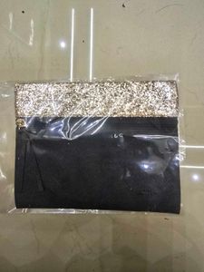 Sparkly Gold &amp; Black Clutch