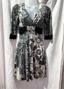 22211.Floral Print Dress