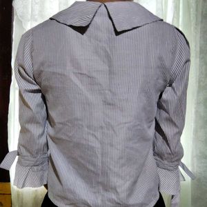 Striped White Shirt
