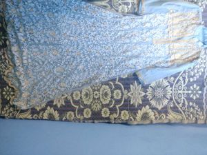 Elegant Blue &amp; Gold Kurta