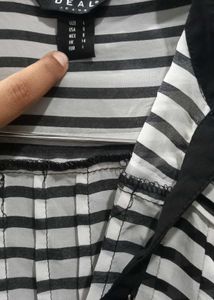 Striped Button-Up Top