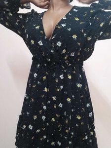 Deep Neck Cute Frock