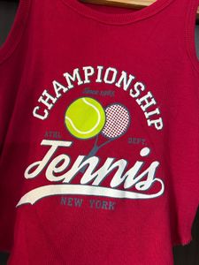Red Tennis Tank Top By nuon Westside