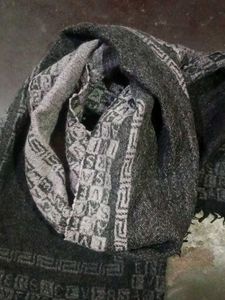 Authentic Reversible Versace Wool Scarf