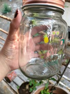 Mason Jar with Handle &amp; Lid