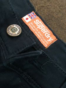 SUPERDRY ORIGINAL DENIM BLACK JEANS 30 Size