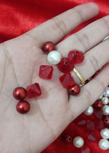 100 Pc Red White Moti