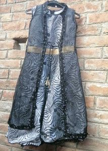 Black Gown With A Shrug