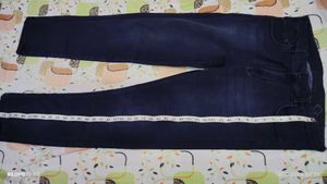 men dark blue denim jeans