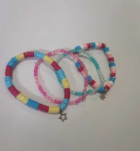 Pastel Beachy Beaded Bracelet Stack! 🌊🏖️🐚