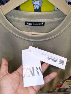 ZARA UNISEX SOLID OVERSIZE PREMIUM TEE 🔥🔥