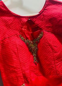 Dark pink Ethnic Gown