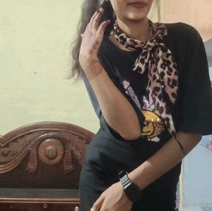 Oversized Full Dark Black T Shirt