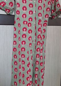 Floral Print Cotton Button Down