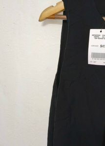 Trendy New Chic Black Sleeveless Dress