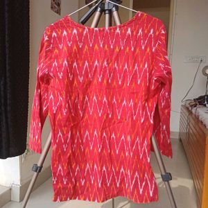 Red Ikat Kurti