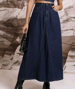 Denim Maxi Skirt