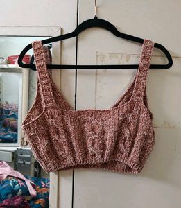 Cute soft Crochet Knit Crop Top