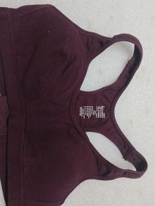 Jockey Burgundy Sports Bra