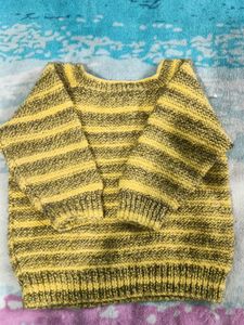 Kids Handknit Wollen Sweater Used