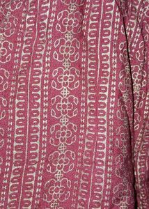 Burgundy Patterned Long Sleeve Top