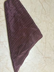 Elegant Purple Printed  material for making scrunc