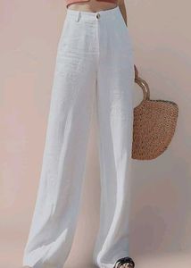 Cotton High Waist Formal Trouser For Women