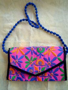 Embroidery Sling Handbag
