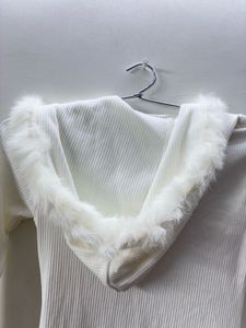 Cute White Pompom Dress